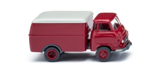 Wiking 034401 - H0 - Hanomag Kurier Kastenwagen - purpurrot